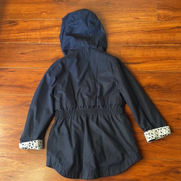 Darling navy blue hooded trench coat Rokka & Rolla size XS (4-5)